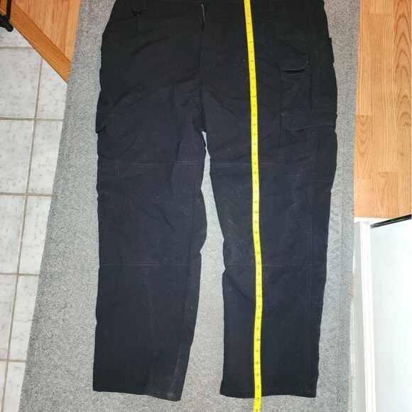 5.11 tactical mens cargo nylon black pants pockets velcro 42/30 - Picture 13 of 16
